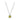 Collier mit Zirkonia Olivgrün 40+5cm Silber 925/000 rhodiniert
