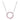 Collier Kreis mit 18 Zirkonia weiß/pink Silber 925/000 rhodiniert