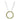 Collier Kreis mit 10 Zirkonia olivgrün in Baguetteschliff Silber 925/000 rhodiniert