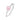 Damenring mit Zirkonia rund 6mm Pink Silber 925/000 rhodiniert
