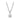 Collier mit Zirkonia in Sternform 8mm Silber 925/000 rhodiniert