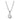 Collier mit 13 Zirkonia Silber 925/000 rhodiniert