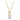 Collier mit Zirkonia 6x4mm Silber 925/000 vergoldet