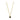 Collier mit Zirkonia schwarz 40+5cm Silber 925/000 vergoldet