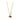 Collier mit braunen/roten/weißen Kristall Silber 925/0000 vergoldet