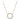 Collier Kreis mit 18 Zirkonia weiß Silber 925/000 vergoldet