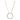 Collier Kreis mit 10 Zirkonia in Baguetteschliff Silber 925/000 vergoldet