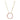 Collier Kreis mit 10 Zirkonia Pink in Baguetteschliff Silber 925/000 vergoldet