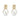 Ohrstecker SWZP/Zirkonia Gold 585/000