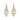 Ohrstecker mit 10 Zirkonia Gold 585/000