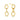 Ohrstecker 3 Glieder Gold 585/000