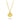 Collier mit Anhänger Zirkonia gelb 4mm Gold 585/000