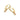 Creolen 11/1.2mm mit Zirkonia champagner 3mm Gold 585/000
