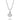 Collier mit Anhänger Zirkonia 4mm Weißgold 585/000