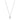 Collier mit Anhänger Zirkonia 4mm Weißgold 585/000