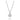 Collier mit Anhänger Zirkonia 4mm Weißgold 585/000