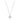 Collier mit Anhänger Zirkonia 6mm Weißgold 585/000