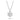 Collier mit Anhänger Zirkonia 6mm Weißgold 585/000