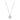 Collier mit Anhänger Zirkonia 6mm Weißgold 585/000