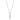 Collier mit Anhänger Zirkonia in Baguetteform Weißgold 585/000