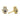 Ohrstecker Hand mit 34 Zirkonia Gold 585/000