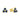 Ohrstecker mit 6 Zirkonia blau Gold 585/000