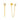 Ohrstecker mit Kette/Zirkonia 3mm Gold 585/000