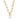 Perl Paper clip Halskette | 18K vergoldet