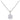 Lovebird Collier mit Zirkonia 101 Facetten 8mm Silber 925/000