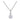 Lovebird Collier mit 2 Zirkonia 101 Facetten Silber 925/000