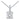 Lovebird Collier mit Zirkonia Princess Cut Silber 925/000