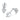 Lovebird Ohrstecker mit 10 Zirkonia 101 Facetten Silber 925/000