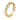 Lovebird Damen-Kettenring mit 18 Zirkonia Gelbgold 333/000