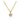 Lovebird Collier mit Brillant 0.10 ct. Gelbgold 585/000
