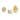 Lovebird Ohrstecker mit Brillant 0.07 ct. Gelbgold 585/000