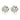 Lovebird Ohrstecker mit Zirkonia 6mm Silber 925/000 vergoldet