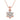 Lovebird Collier mit 7 Zirkonia Silber 925/000 rosé vergoldet