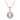 Lovebird Collier mit SWZP und 16 Zirkonia Silber 925/000 rosé vergoldet