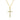 Lovebird Collier Kreuz mit 16 Zirkonia Silber 925/000 vergoldet