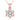 Lovebird Collier mit 7 Zirkonia Silber 925/000 rosé vergoldet