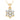 Lovebird Collier mit 7 Zirkonia Silber 925/000 vergoldet